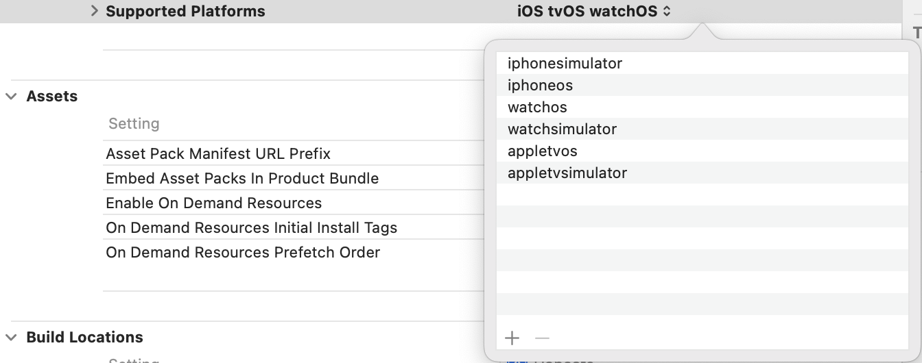 Adding watchOS and tvOS to the list of supported platforms.
